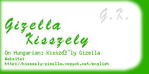 gizella kisszely business card